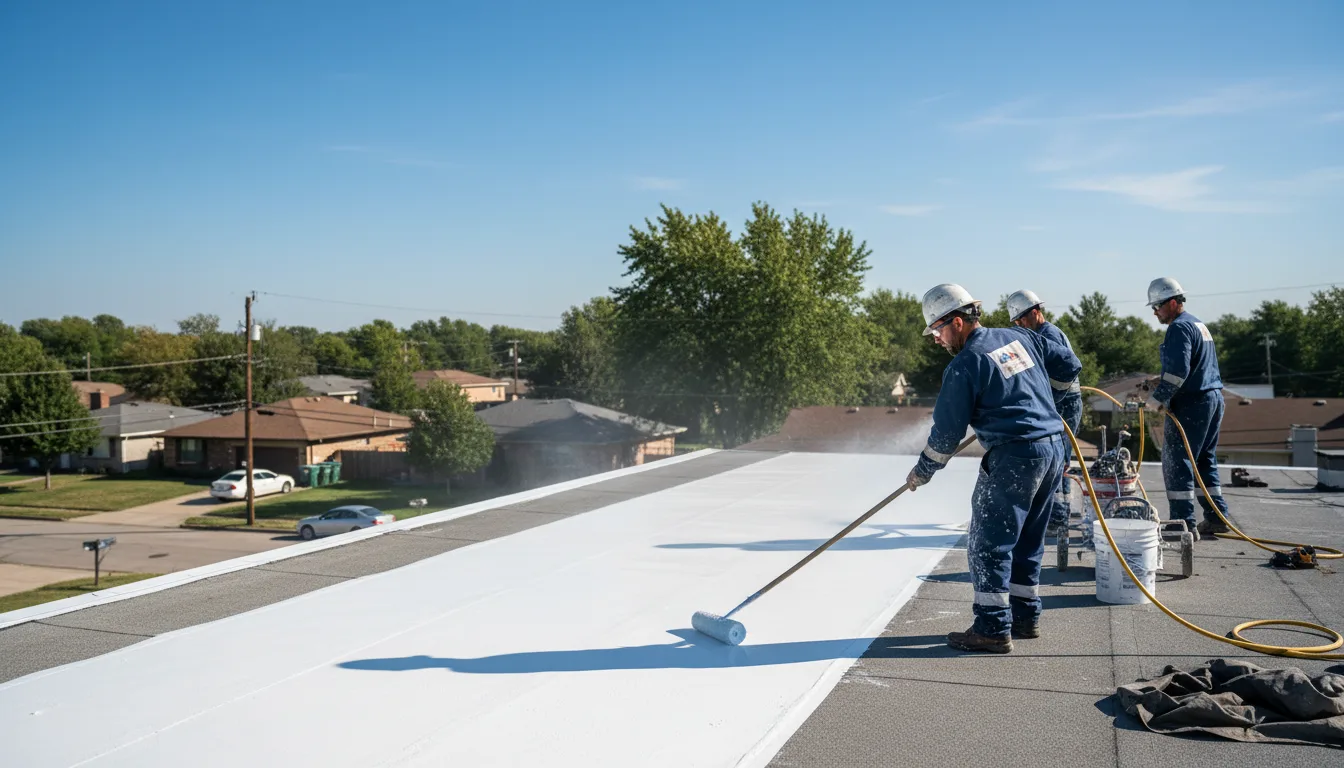 Commercial roof coating in East Lynn, IL near me